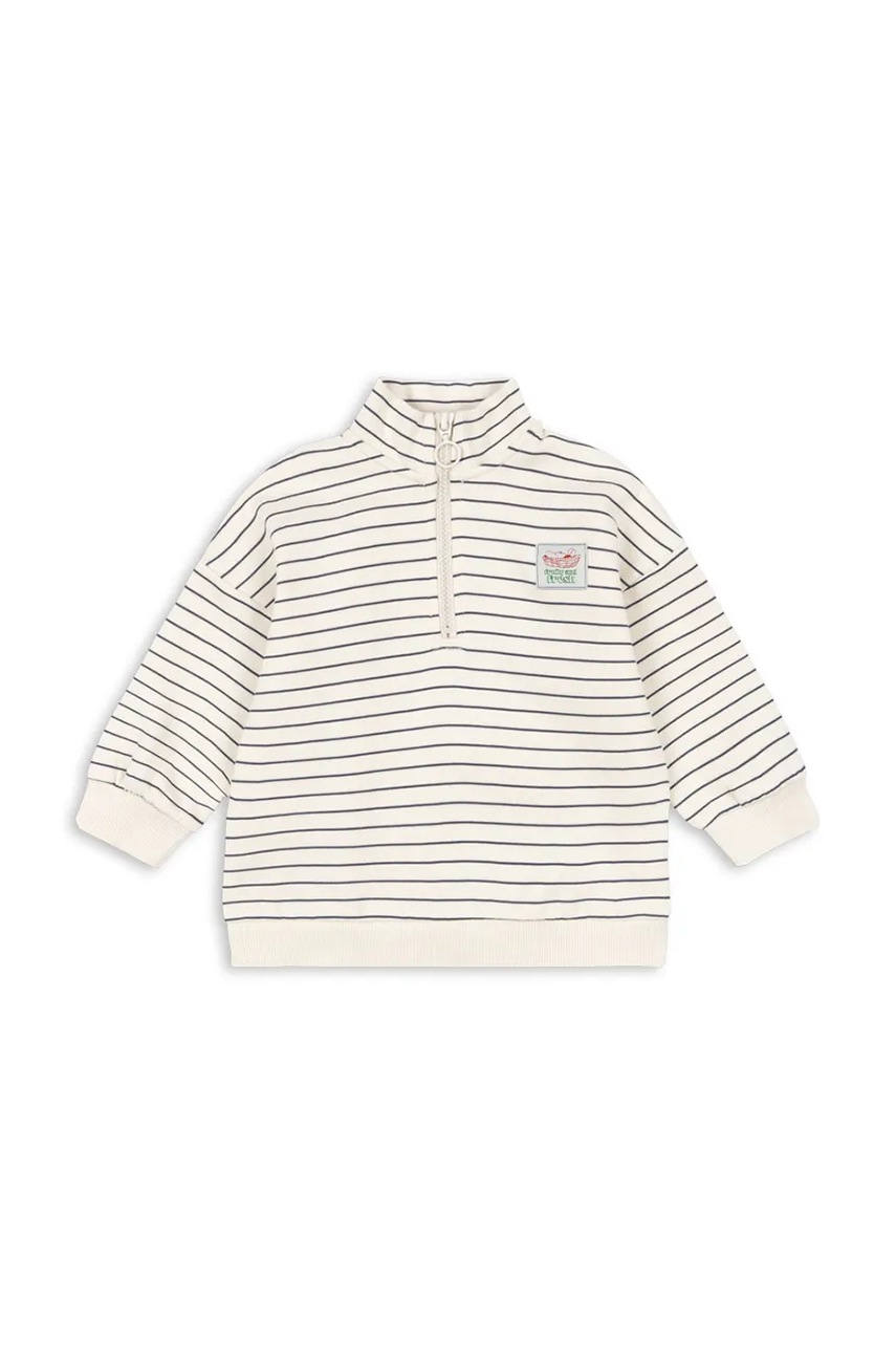 Дитяча кофта Konges Sløjd LOU STRIPE HALF ZIP SWEAT OCS