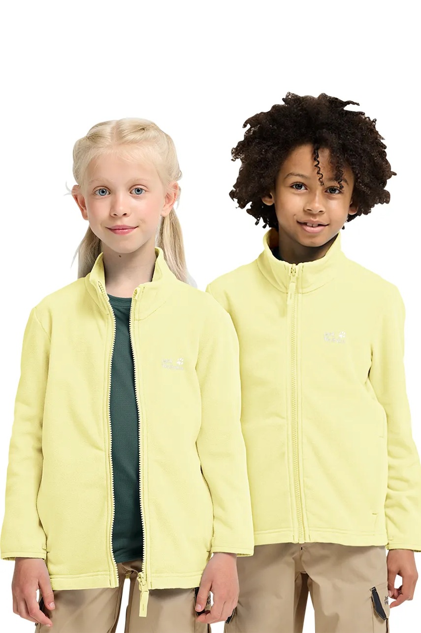 Jack Wolfskin flísová mikina detská TAUNUS 100 FZ K