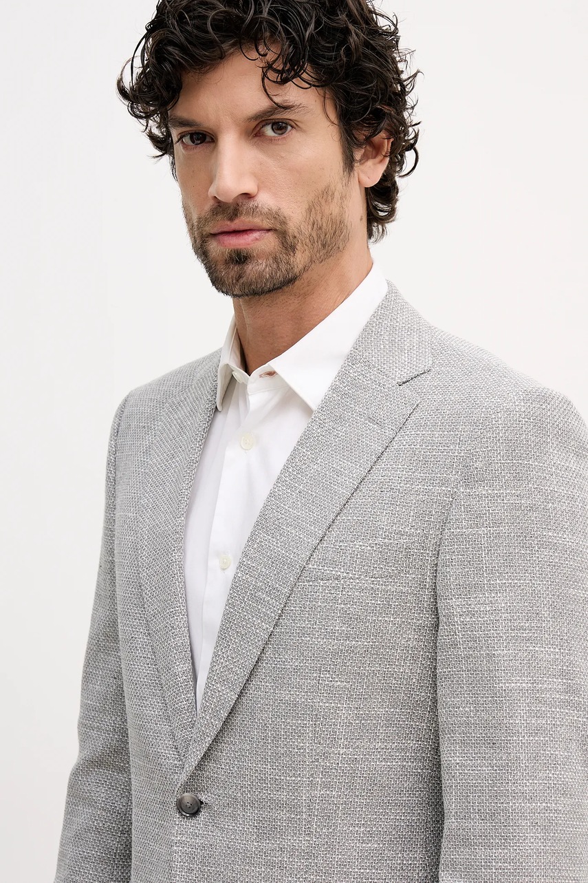 Sako s příměsí lnu BOSS H-Hutson-2PP-253 (obrázek 4)