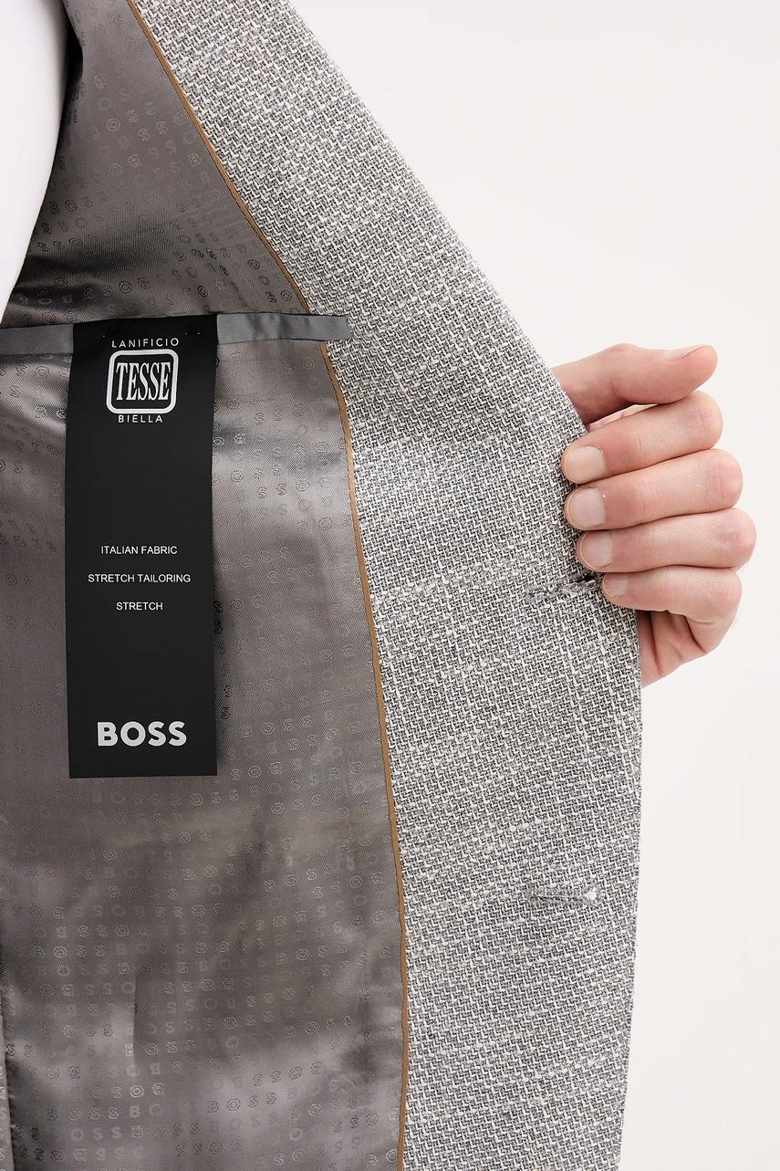 Sako s příměsí lnu BOSS H-Hutson-2PP-253 (obrázek 6)