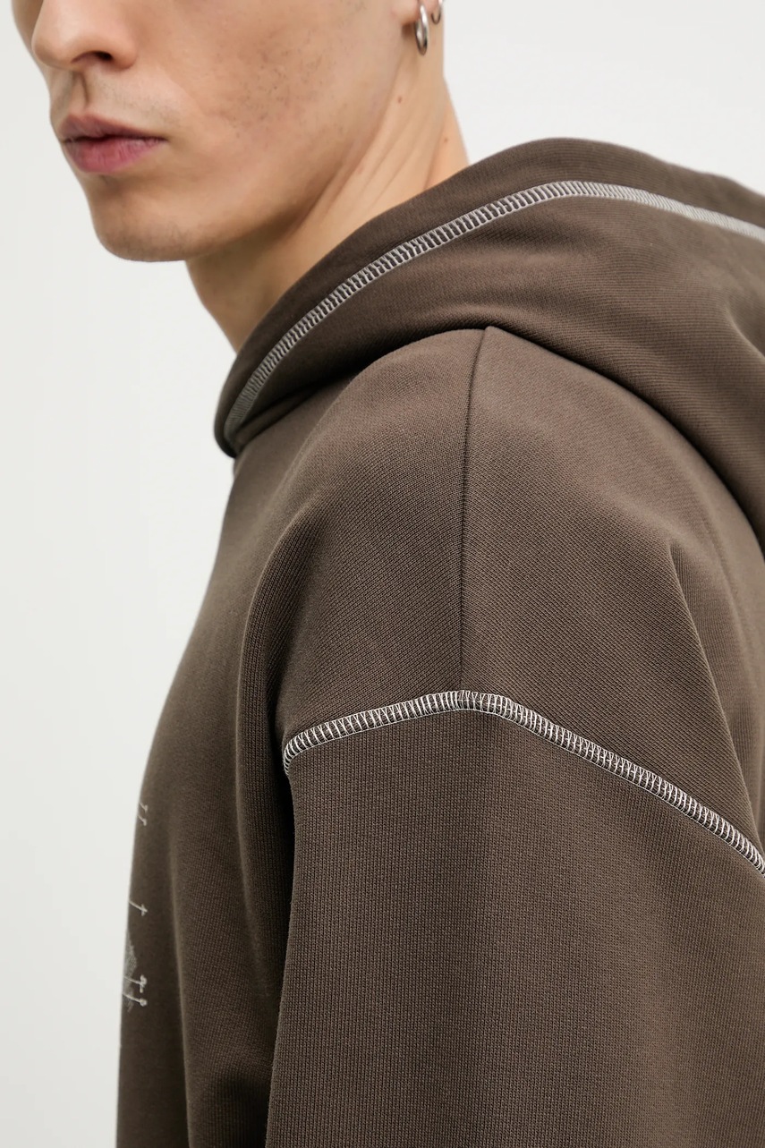 Bavlněná mikina Hugo Blue Nothalium (obrázek 5)