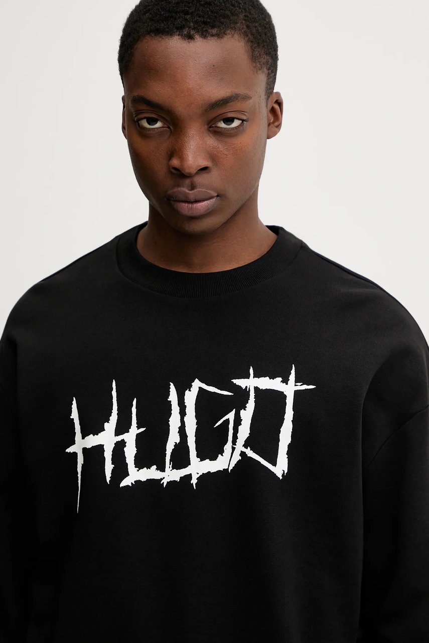 Bavlněná mikina Hugo Blue Namenex (obrázek 4)