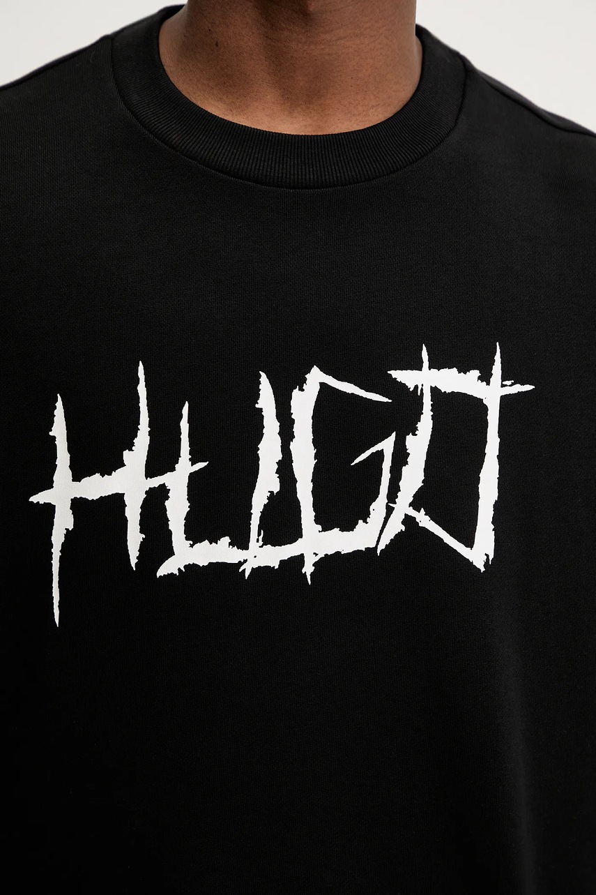 Bavlněná mikina Hugo Blue Namenex (obrázek 5)