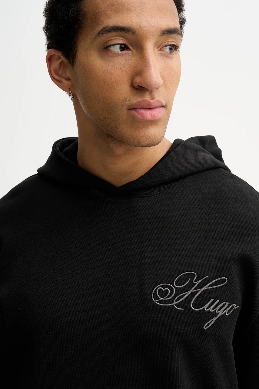 Bavlněná mikina HUGO Dalento (obrázek 4)