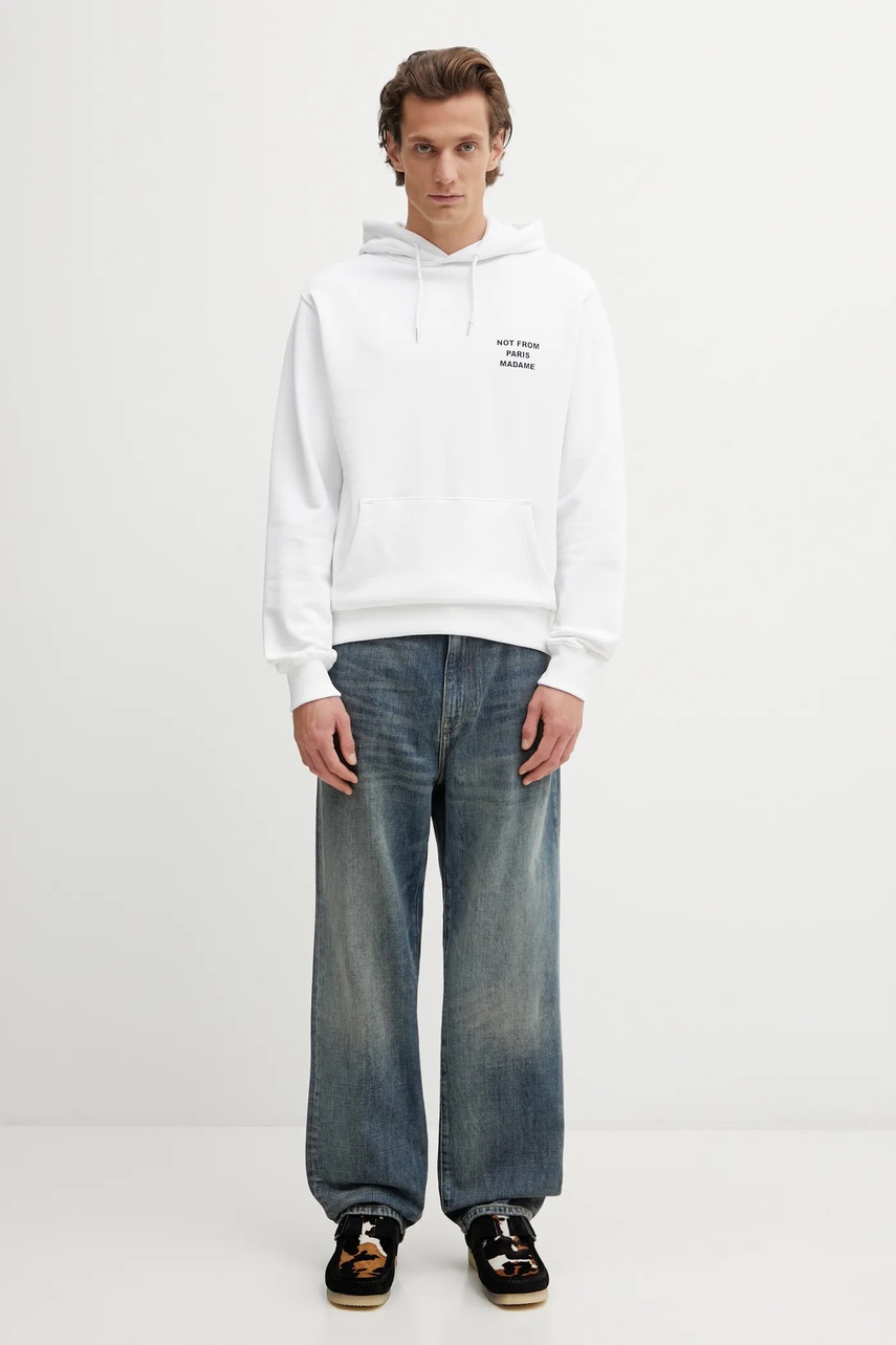 Bavlněná mikina Drôle de Monsieur Le Hoodie Slogan (obrázek 5)