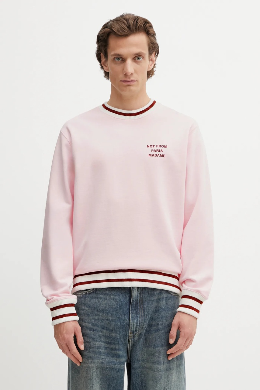 Drôle de Monsieur bluza bawełniana Slogan Sport