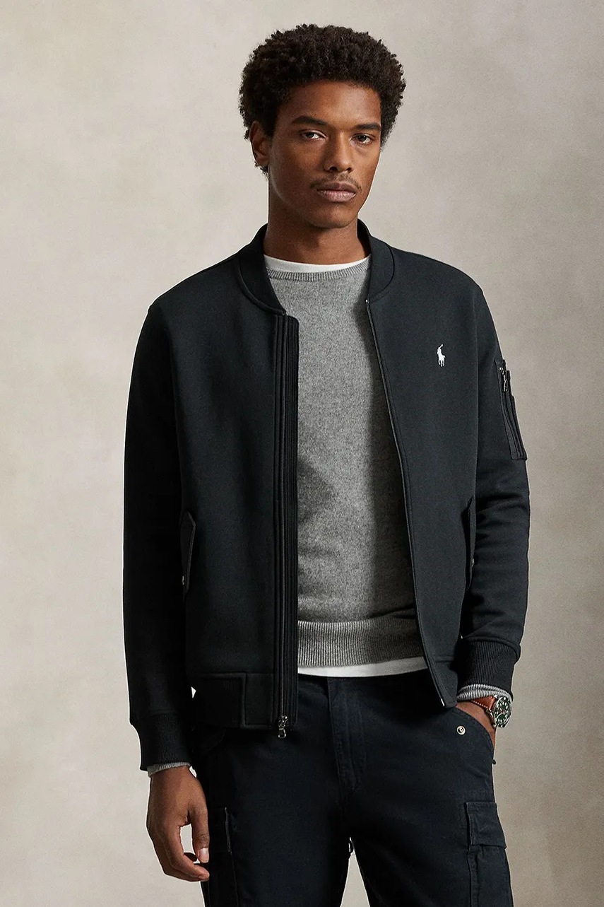 Μπλούζα Polo Ralph Lauren χρώμα: μαύρο, 710980339