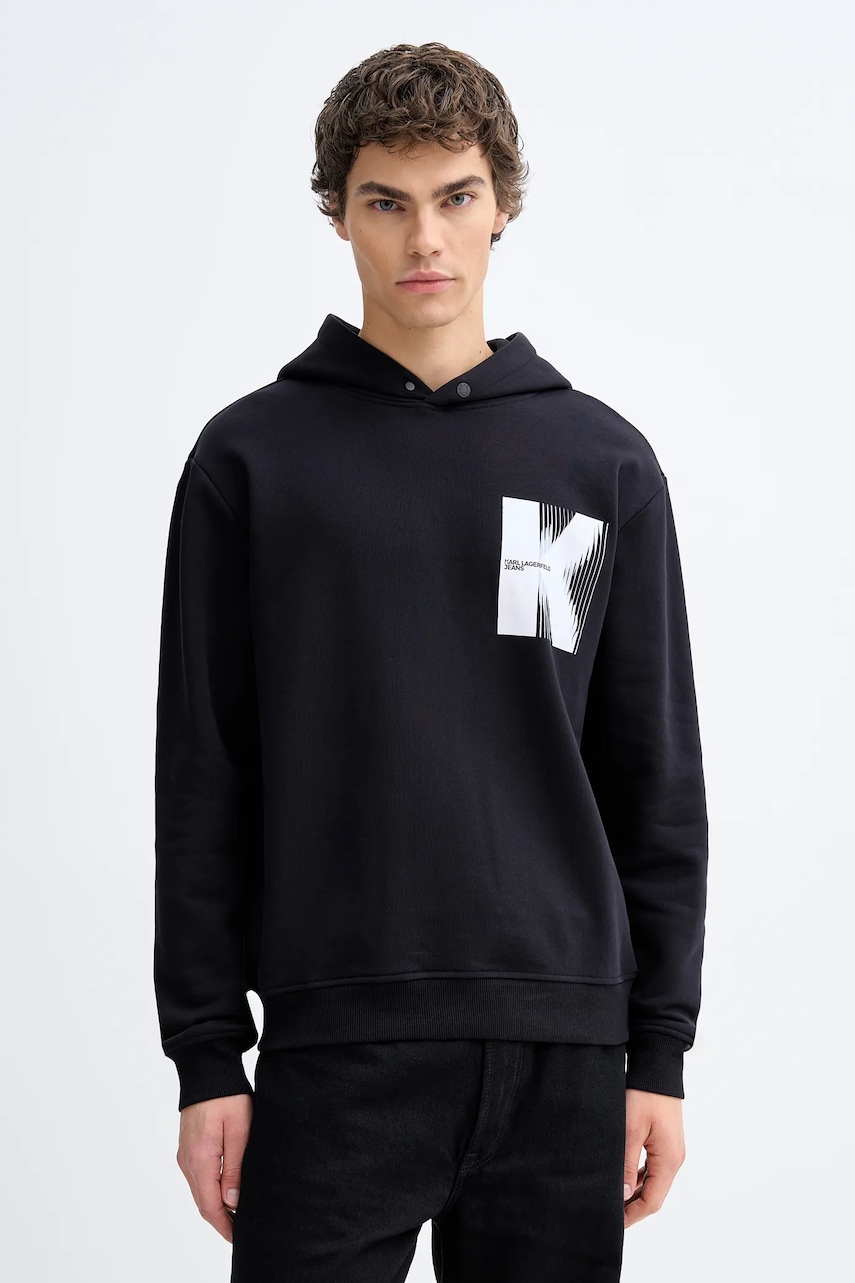 Βαμβακερή μπλούζα Karl Lagerfeld Jeans