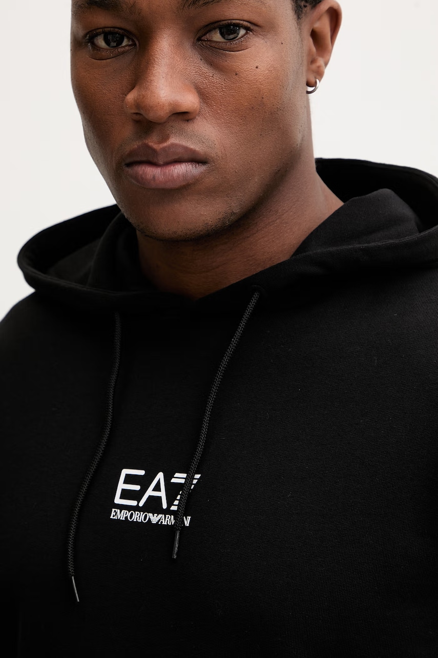 Bavlněná mikina EA7 Emporio Armani (obrázek 4)