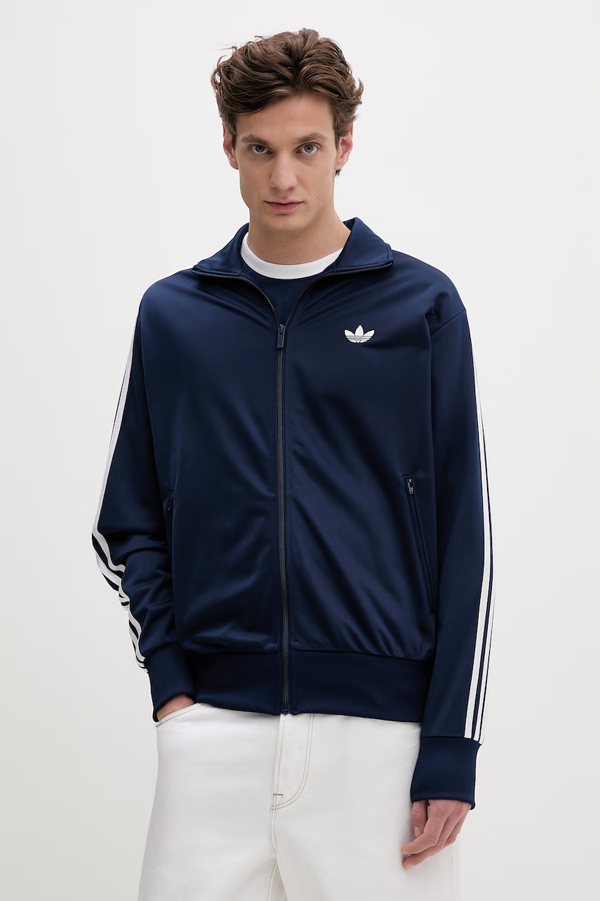 Ανδρικά φούτερ με φερμουάρ adidas originals σε μπλε