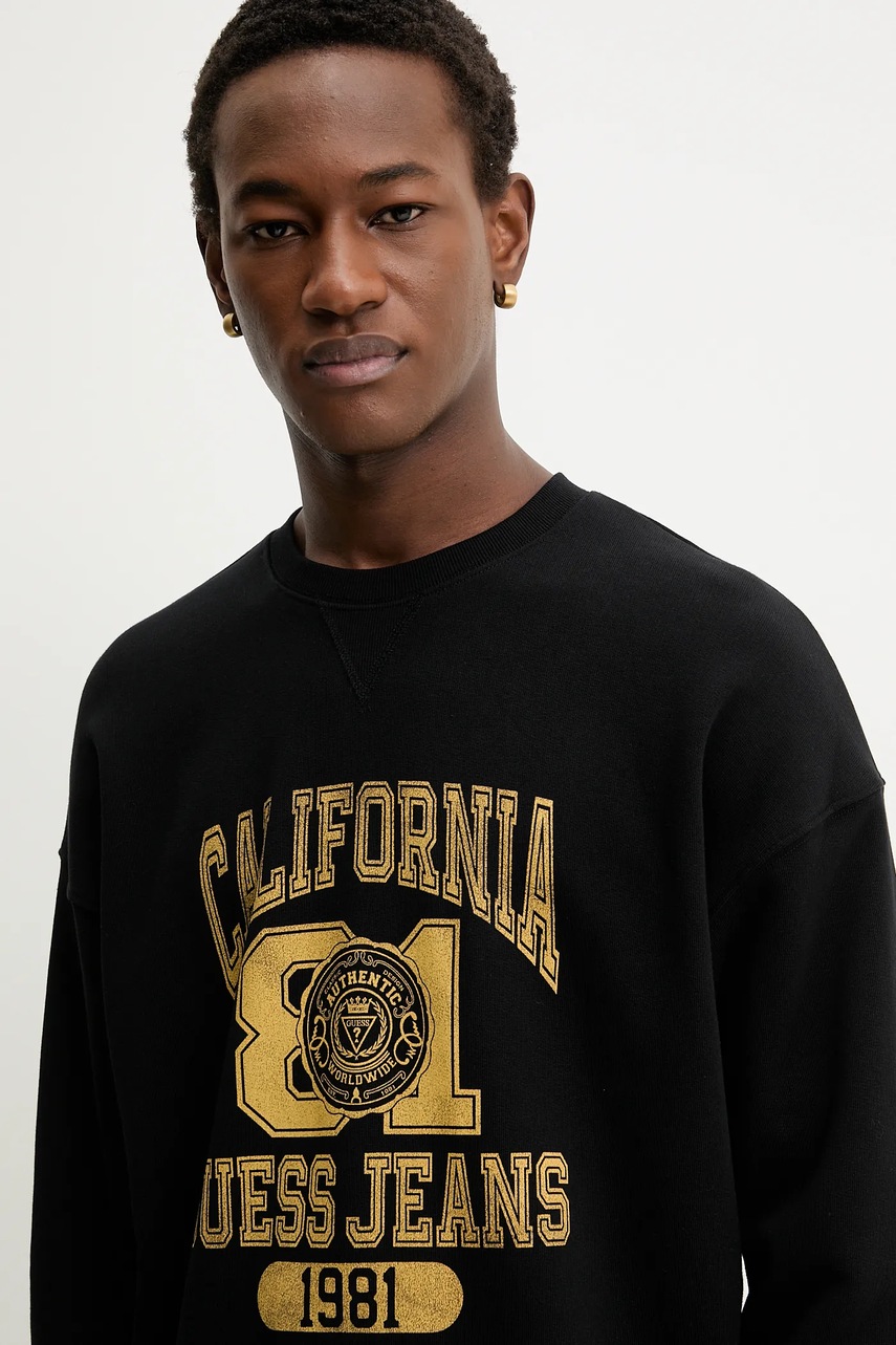 Bavlněná mikina Guess Jeans (obrázek 4)