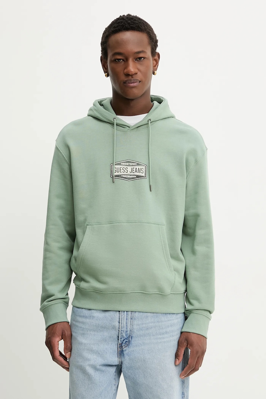 Ανδρικά φούτερ & hoodies guess jeans σε πρασινο