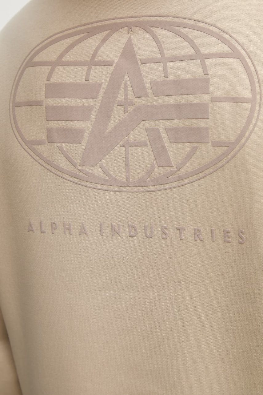 Mikina Alpha Industries World Logo Backprint Hoodie (obrázek 5)