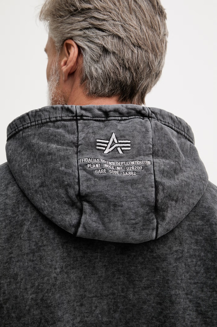 Mikina Alpha Industries Acid Logo Hoodie (obrázek 5)