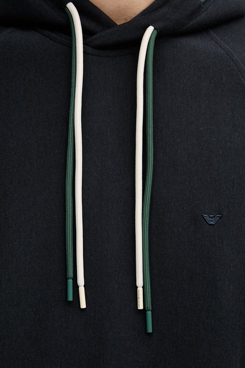 Emporio Armani mikina s kapucí pánská s bavlnou (obrázek 6)
