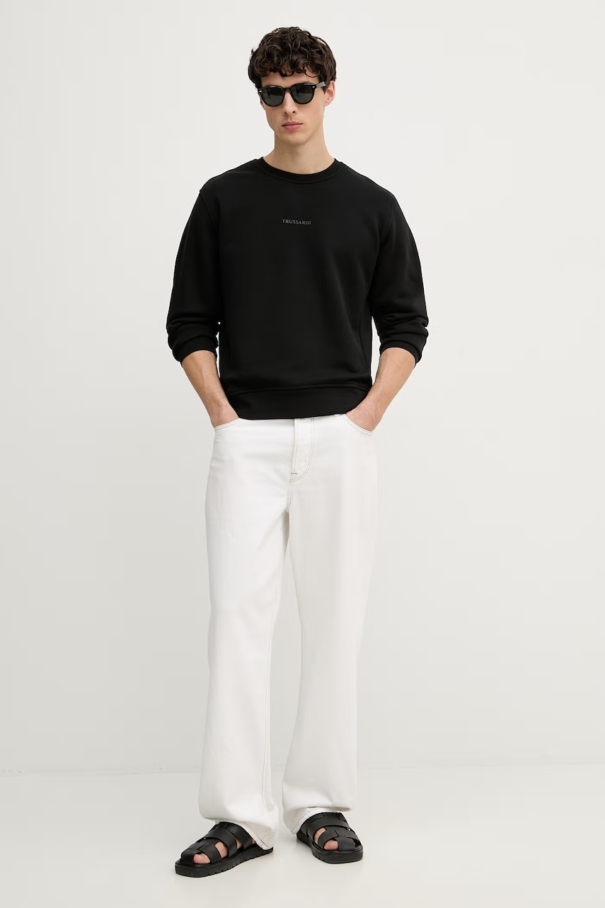 Trussardi mikina pánská bavlněná