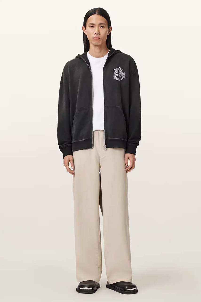 Bavlněná mikina AllSaints TERRA (obrázek 3)