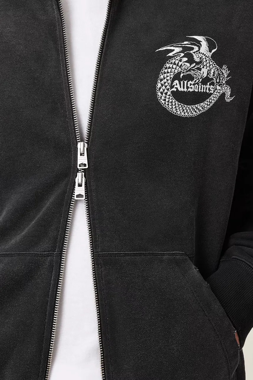 Bavlněná mikina AllSaints TERRA (obrázek 5)