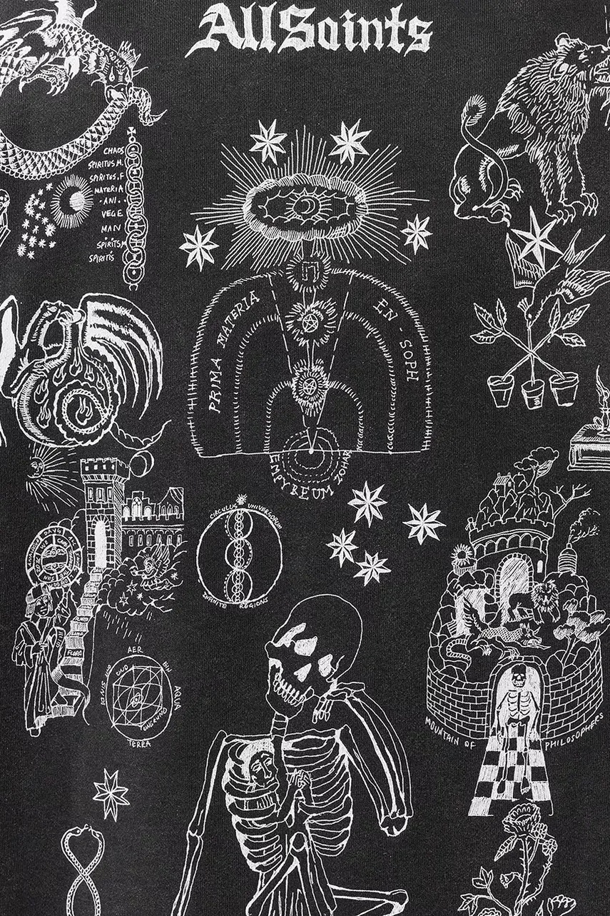 Bavlněná mikina AllSaints TERRA (obrázek 6)