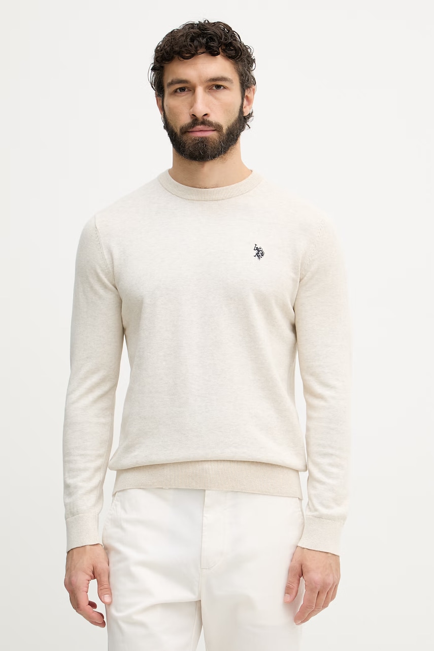U.S. Polo Assn. πουλόβερ ανδρικό βαμβακερό DHM KNIT