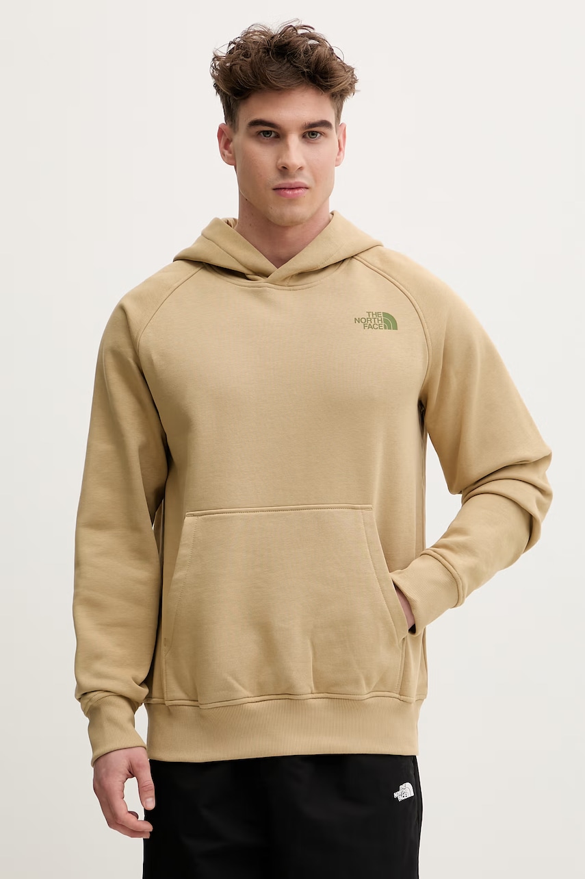 The North Face μπλούζα με κουκούλα ανδρική με βαμβάκι Raglan