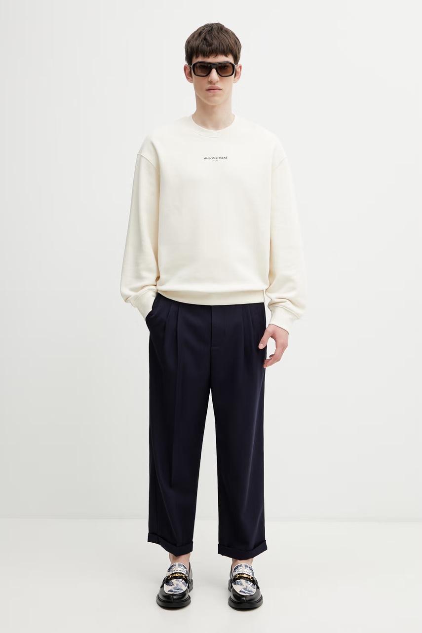 Maison Kitsuné bluza bawełniana męska (zdjęcie 5)