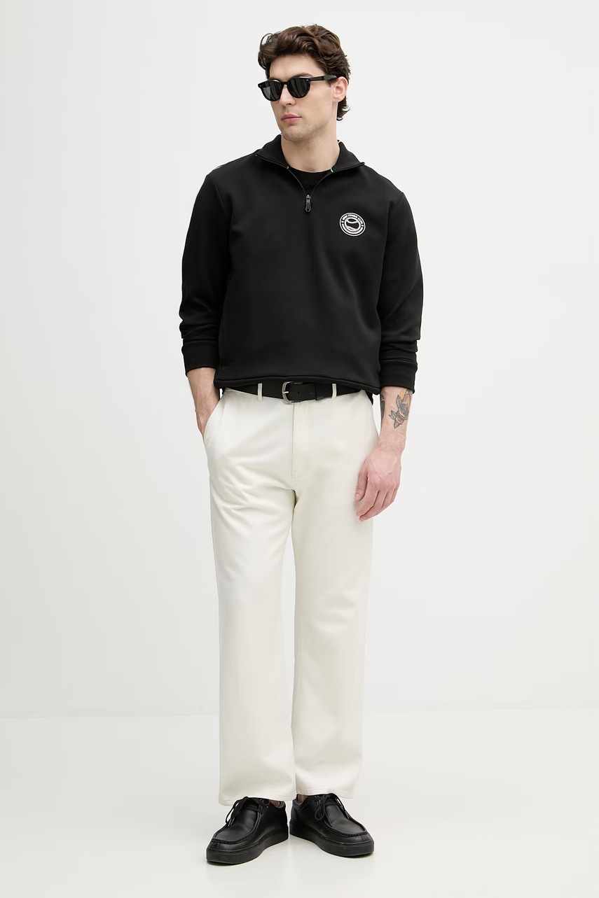 BOSS Green mikina pánská s bavlnou