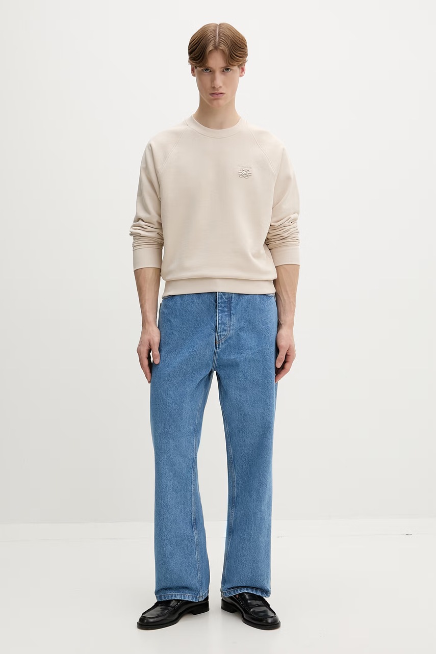 Filling Pieces mikina pánská bavlněná Boxy Embroidered