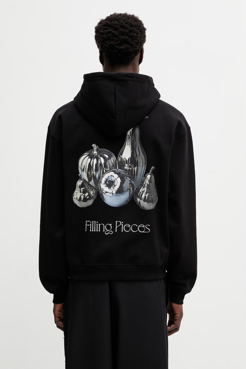 Filling Pieces Chrome Fruit bluza z kapturem bawełniana męska