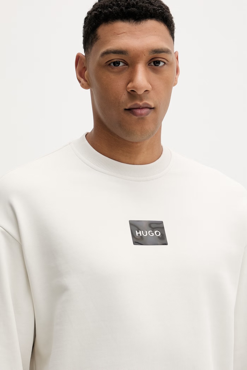 Bavlněná mikina HUGO Daylo (obrázek 4)