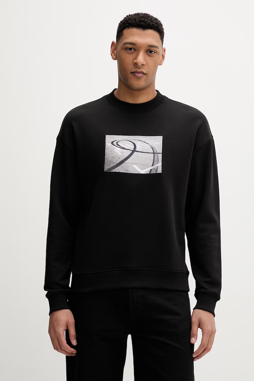 Βαμβακερή μπλούζα HUGO Dweel