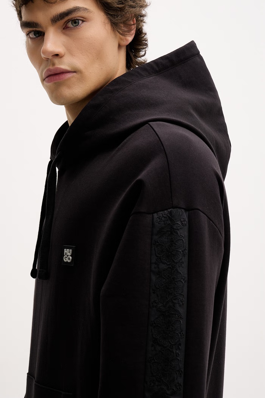 HUGO mikina pánská bavlněná Dros (obrázek 4)