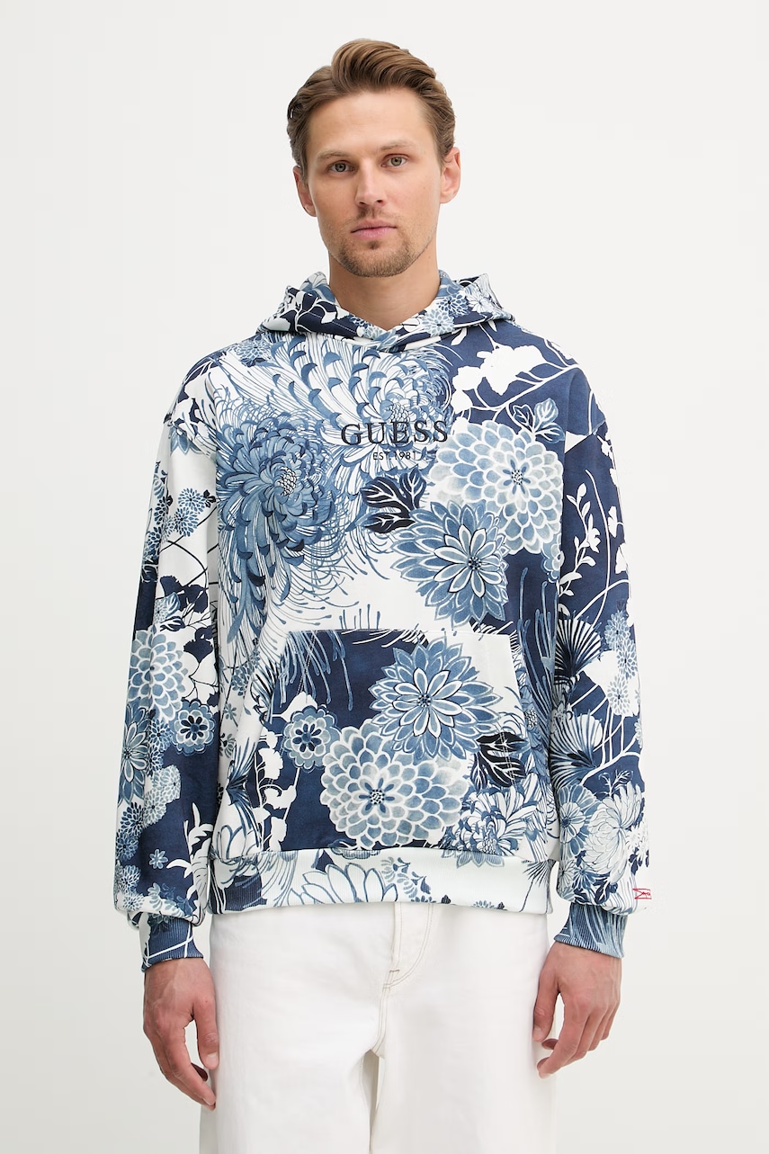 Guess hanorac cu glugă pentru bărbați, din bumbac