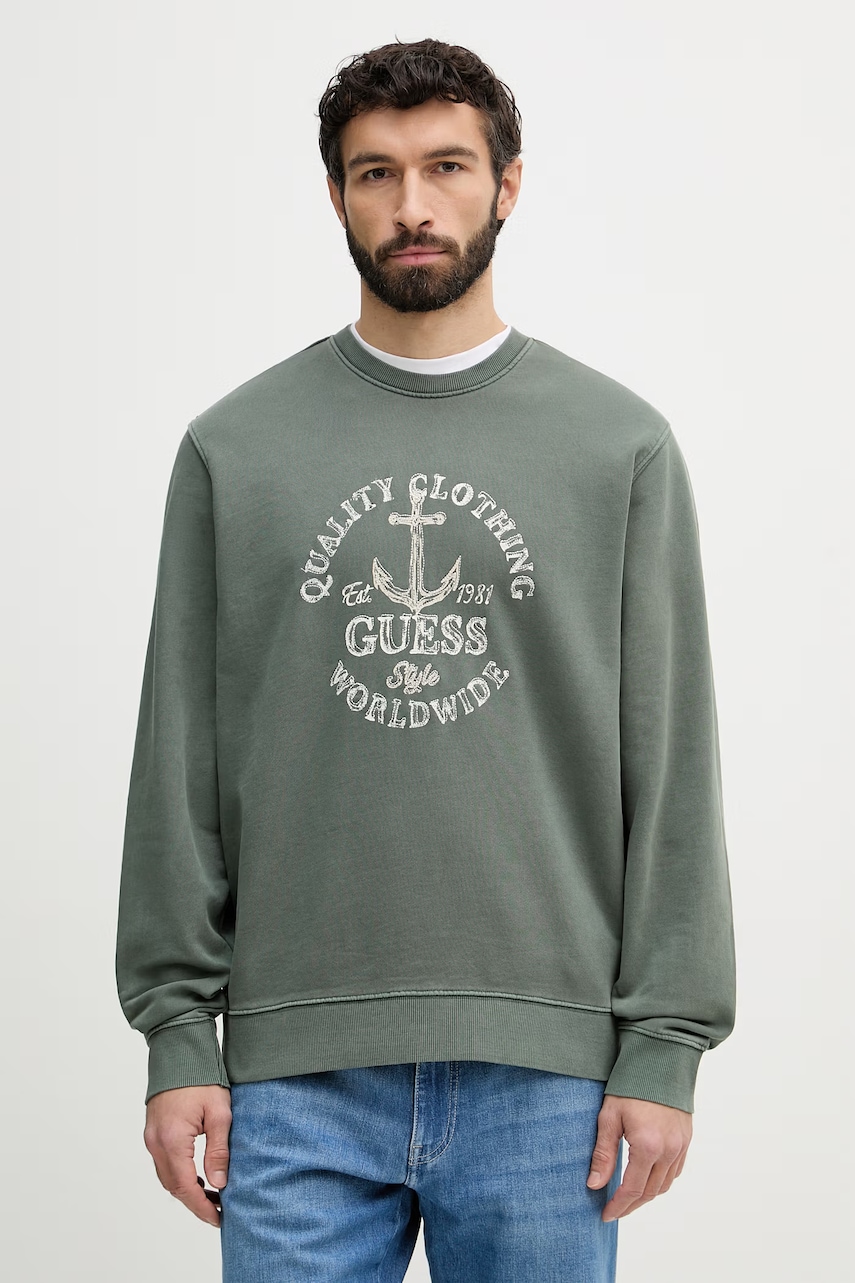 Ανδρικά φούτερ & hoodies guess σε πρασινο