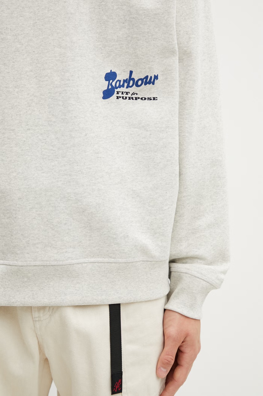 Barbour MOL0740BE54 bluza lounge bawełniana męska (zdjęcie 4)