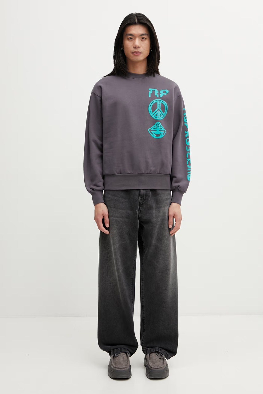 No Problemo Space Travel bluza oversize bawełniana męska (zdjęcie 4)
