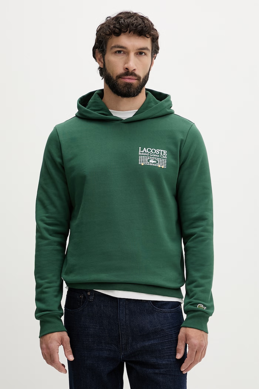 Lacoste hanorac cu glugă pentru bărbați, din bumbac