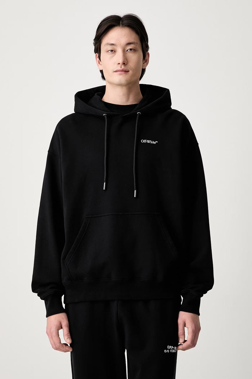 Off-White Half Arrows bluza z kapturem bawełniana męska (zdjęcie 3)