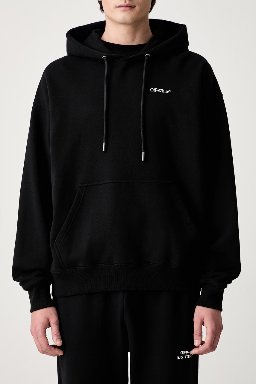 Off-White Half Arrows bluza z kapturem bawełniana męska (zdjęcie 4)