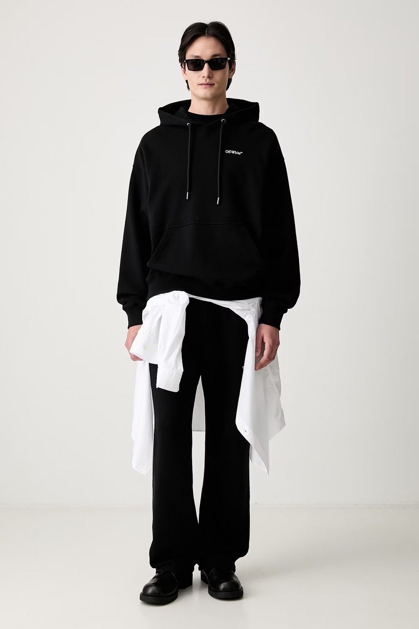 Off-White Half Arrows bluza z kapturem bawełniana męska (zdjęcie 6)