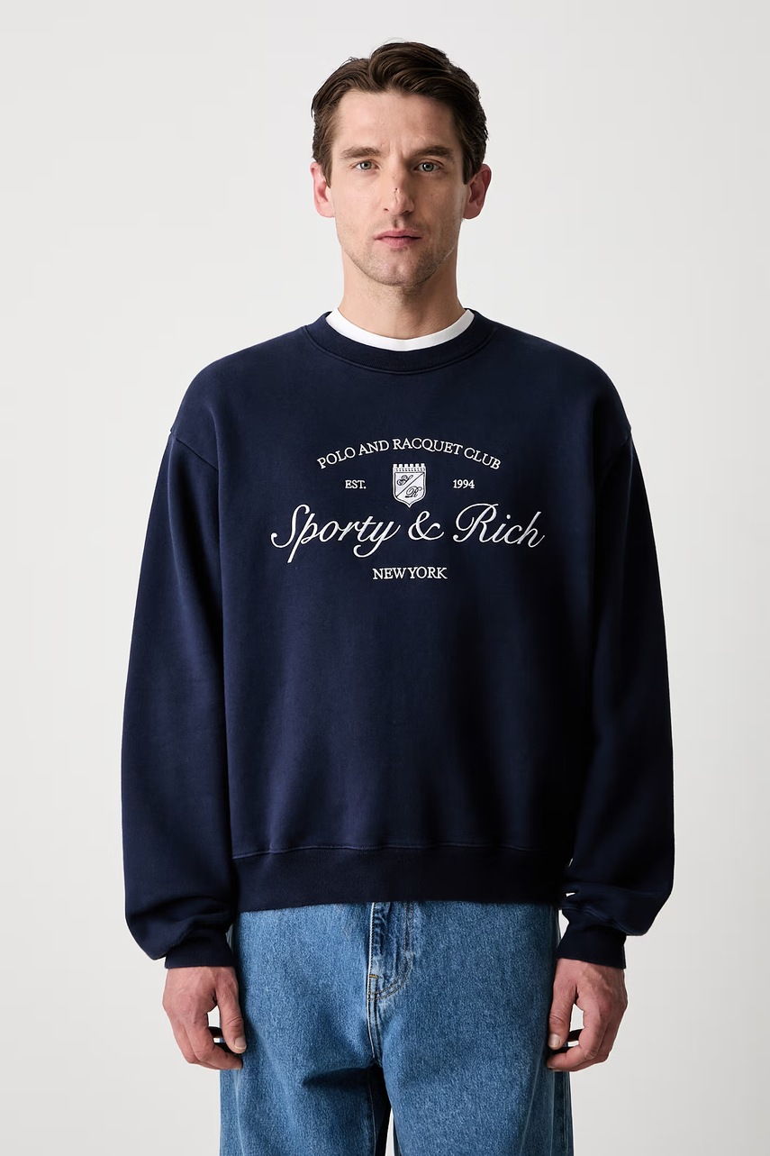 Sporty & Rich Syracuse bluza bawełniana (zdjęcie 2)