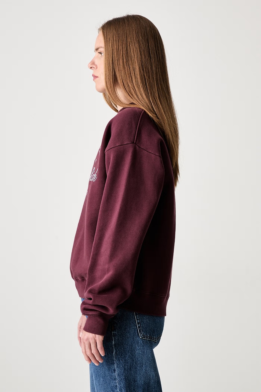 Sporty & Rich Syracuse bluza oversize bawełniana (zdjęcie 4)