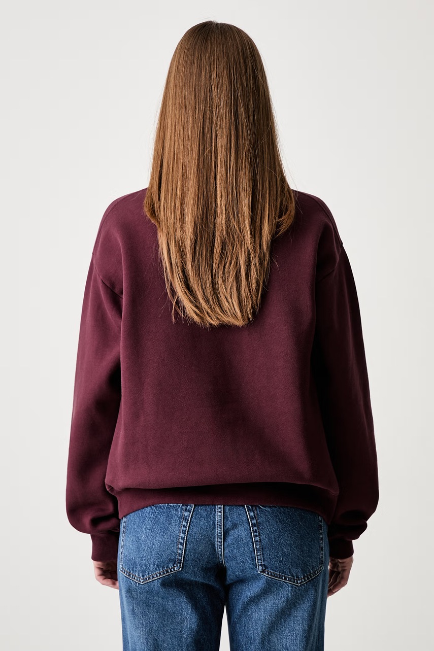 Sporty & Rich Syracuse bluza oversize bawełniana (zdjęcie 6)