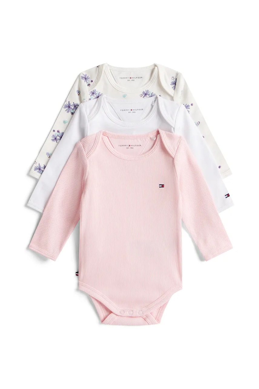Levně Kojenecké body Tommy Hilfiger 3-pack KN0KN02198