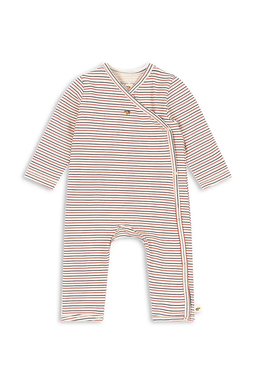 Φόρμες με φουφούλα μωρού Konges Sløjd BASIC NEWBORN ONESIE GOTS