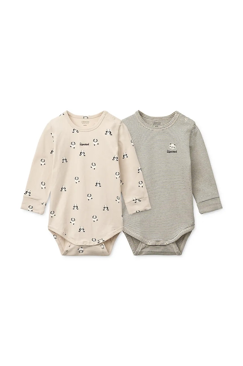 Liewood body bebe Yanni Grow Printed LS Bodystocking 2-pack