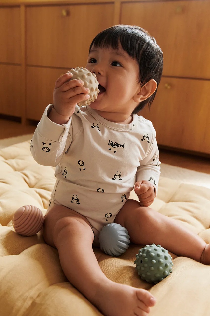 Φορμάκι μωρού Liewood Yanni Grow Printed LS Bodystocking 2-pack φωτογραφία