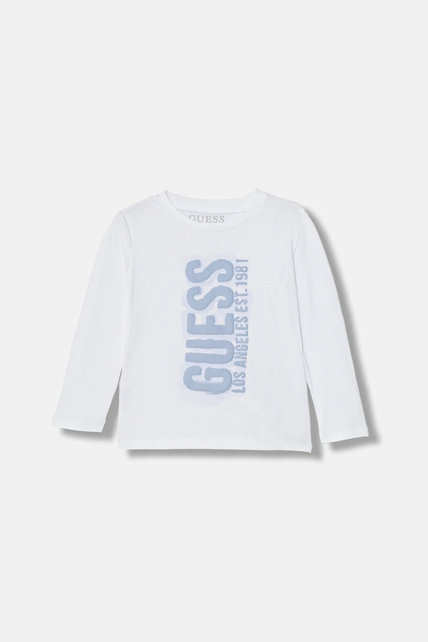 Guess longsleeve din bumbac pentru copii