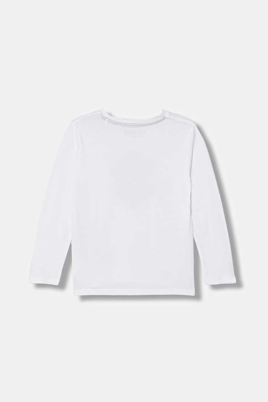 Дитячий бавовняний лонгслів Guess