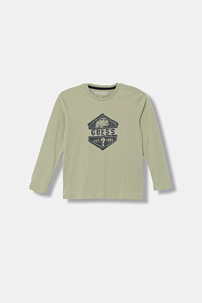 Guess longsleeve din bumbac pentru copii